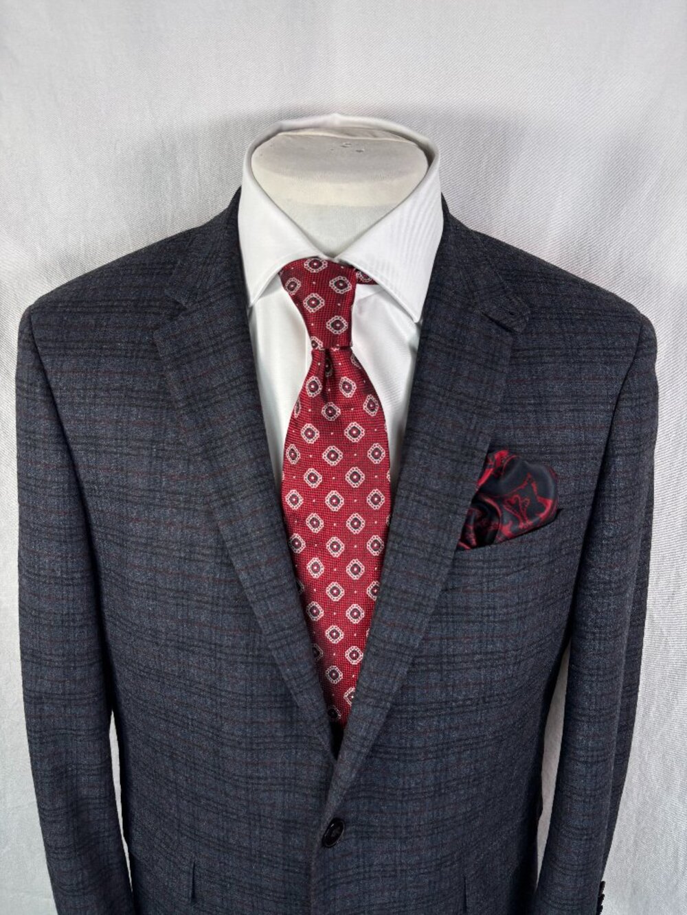 BOSS Hugo Boss Rhett4 Wool Stretch Plaid Blazer 42S Harry Rosen